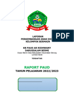 Cover Raport Paud Arridhwany Darussalam 2022-2023