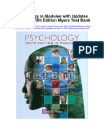 Psychology in Modules With Updates On DSM 5 10th Edition Myers Test Bank