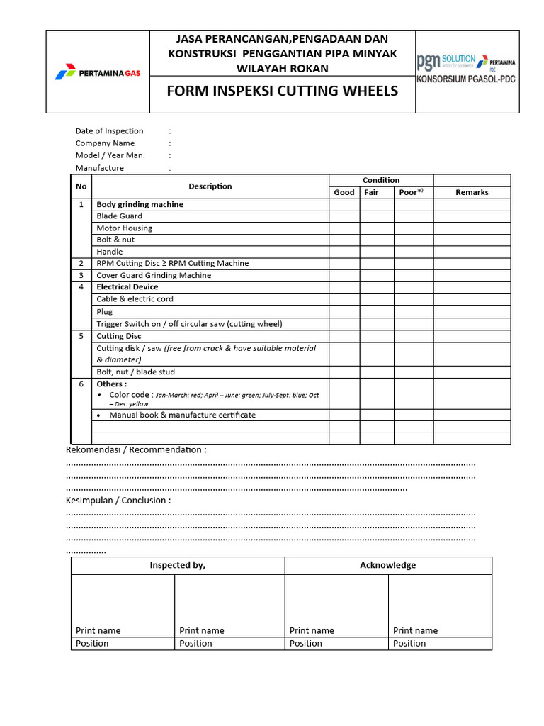 Inspeksi Pipa Minyak Rokan | PDF | Manufactured Goods | Equipment