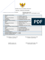 Dokumen Evaluasi Kinerja Pegawai Periode: Periode September Pemerintah Kab. Bone Bolango Periode Penilaian: 1 September SD 30 September Tahun 2023