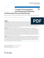 Assessment of Cerebral Autoregulation Using Invasive and Noninvasive Methods of Intracranial Pressure Monitoring