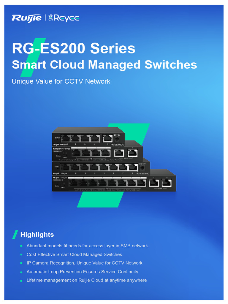 RGES200 Series Switch Datasheet 0622 PDF Network Switch Cloud