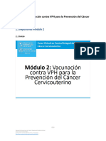 Módulo 2 - Vacunación Contra VPH para La Prevención Del Cáncer Cervicouterino