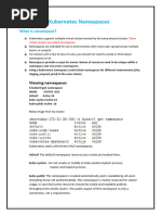 Kubernetes Namespaces 