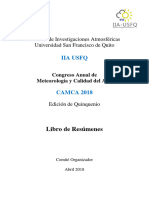 Libro de Abstracts CAMCA - 2018