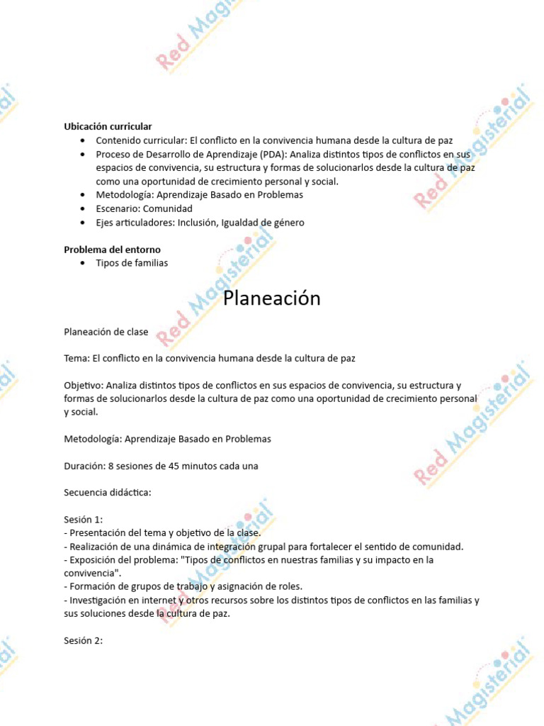 2.el Conflicto en La Convivencia Humana Desde La Cultura de Paz | PDF ...