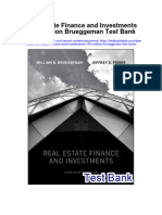 Real Estate Finance and Investments 14th Edition Brueggeman Test Bank