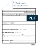Laboratory Incident Report Form
