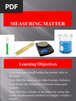 Measuring Mass Volume and Density