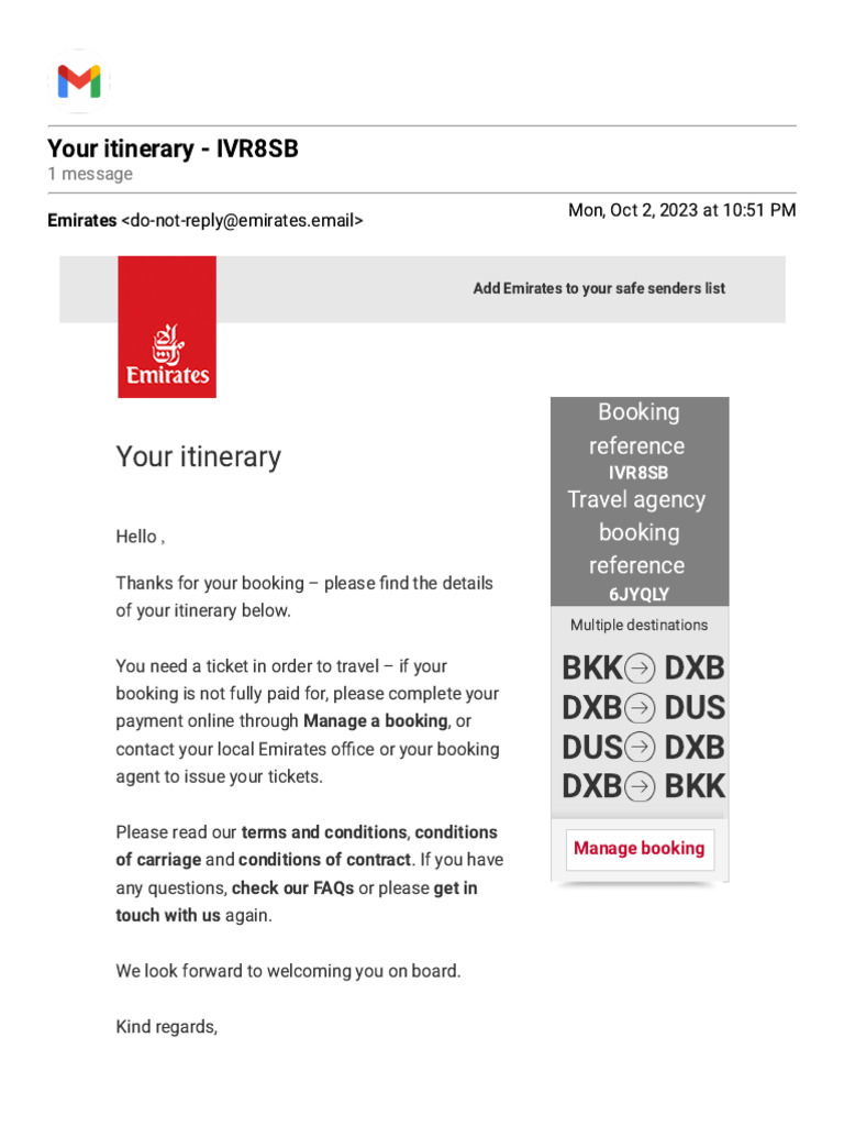 Ticket Emirate | PDF | United Arab Emirates | Baggage