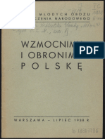 Wzmocnimy I Obronimy Polskę-Służba Młodych Obozu Zjednoczenia Narodowego (1938)