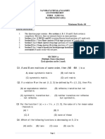 Mathematics Xii Paper