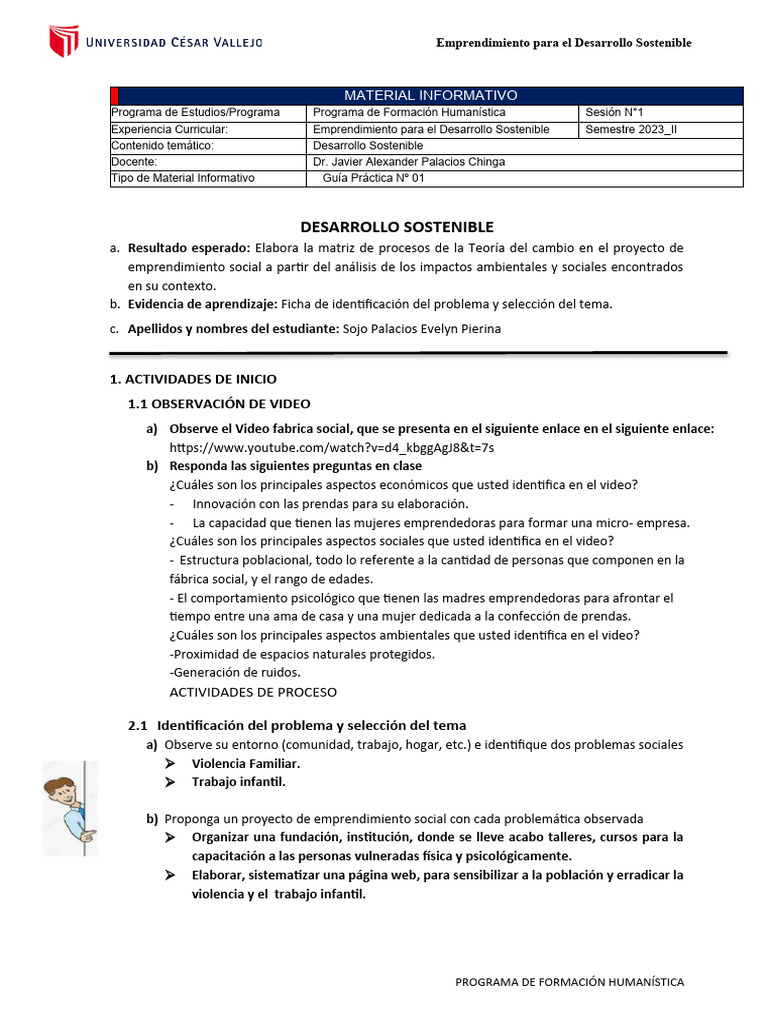 Emprendimiento Social y Sostenible 2023 | PDF | Iniciativa empresarial ...