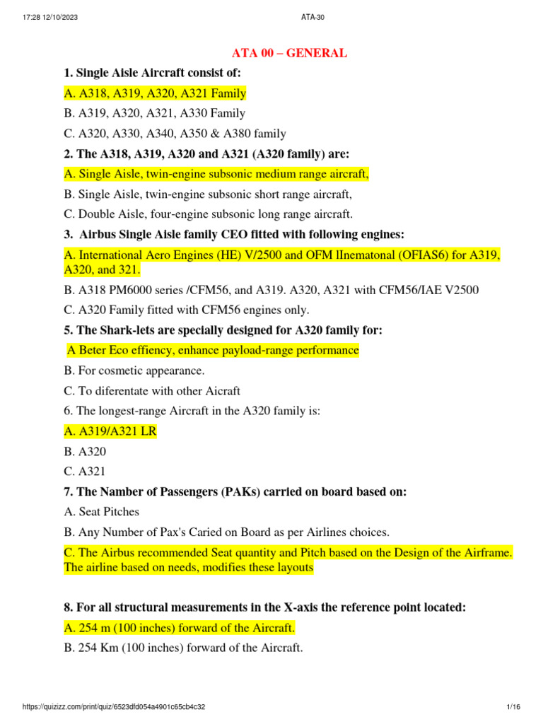 Airbus A320 Family Overview and Systems | PDF | Valve | Mechanical ...