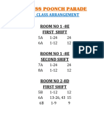 T1 Seat Arrangement 2023-24