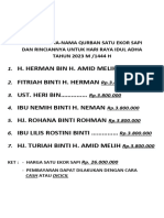 Daftar Nama Qurban 1