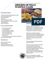 Recetario Hamburguesa