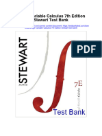 Single Variable Calculus 7th Edition Stewart Test Bank