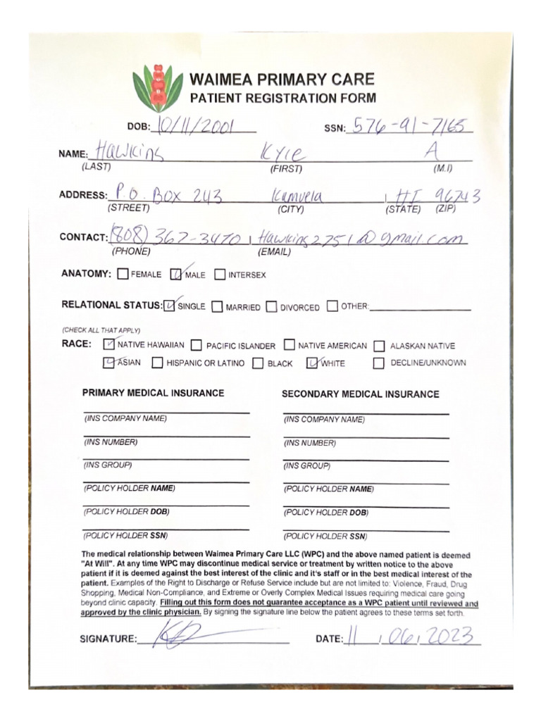 Waimea Primary Care | PDF