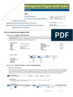 Degree Audit Guide - HS-M - 110907