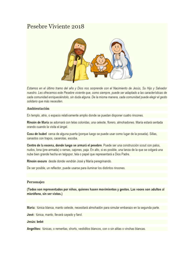 Pastorela | PDF | María, madre de Jesús | San José