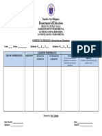 New Daily Logsheet Earth and Life Science