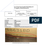 Incident Report Re - Ants Found Inside CV