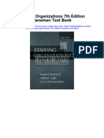 Staffing Organizations 7th Edition Heneman Test Bank