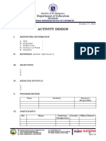 Activity Design Format