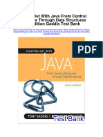 Starting Out With Java From Control Structures Through Data Structures 2nd Edition Gaddis Test Bank