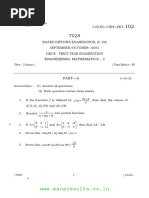 WWW - Manaresults.co - In: Engineering Mathematics - I