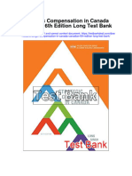Strategic Compensation in Canada Canadian 6th Edition Long Test Bank