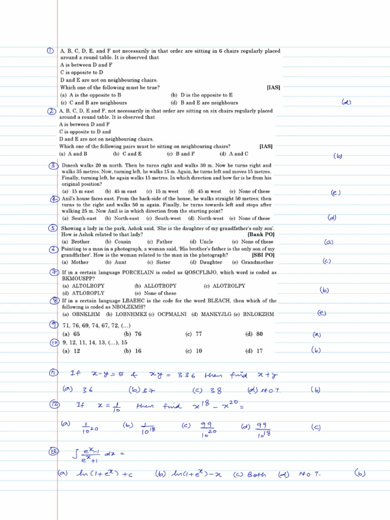 Great Eastern Mock Test | PDF