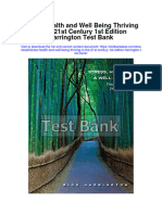 Stress Health and Well Being Thriving in The 21st Century 1st Edition Harrington Test Bank
