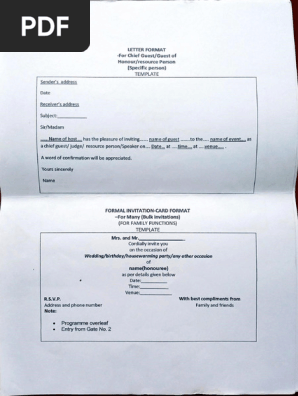Invitation 