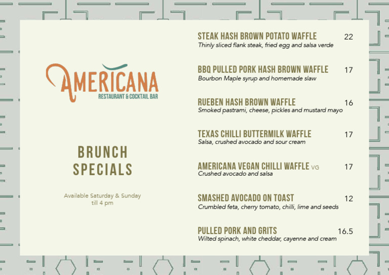 Brunch Menu PDF