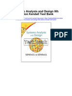 Systems Analysis and Design 9th Edition Kendall Test Bank