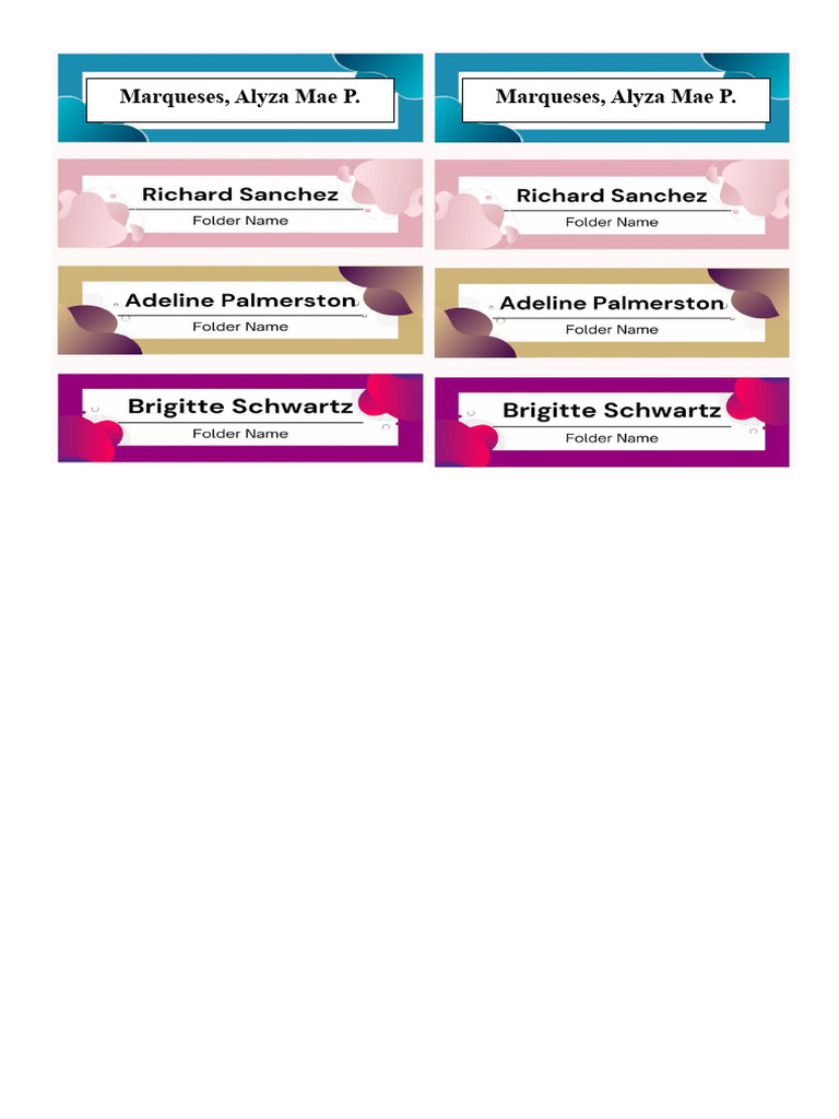 Name Tag | PDF
