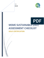 MSME Sustainable (ZED) Assessment Framework Gold - Gulfnde Industrial Services - Mo. 9173173085
