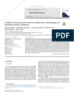 Condition Monitoring and Predictive Maintenance Methodologies For Hydropower Plants Equipment