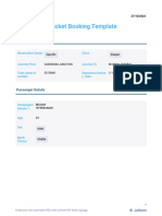Rail Ticket Booking Template - Jotform PDF Editor