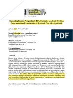 Exploring Iranian Postgraduate EFL Students' Academic Writing Experiences and Expectations: A Dynamic Narrative Approach