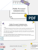 Public Personnel Administration