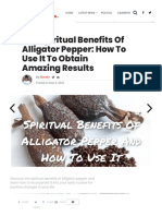 The Spiritual Benefits of Alligator Pepper - How To Use It To Obt