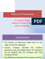 History of Taxonomy