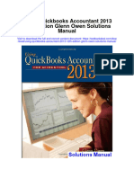 Using Quickbooks Accountant 2013 12th Edition Glenn Owen Solutions Manual