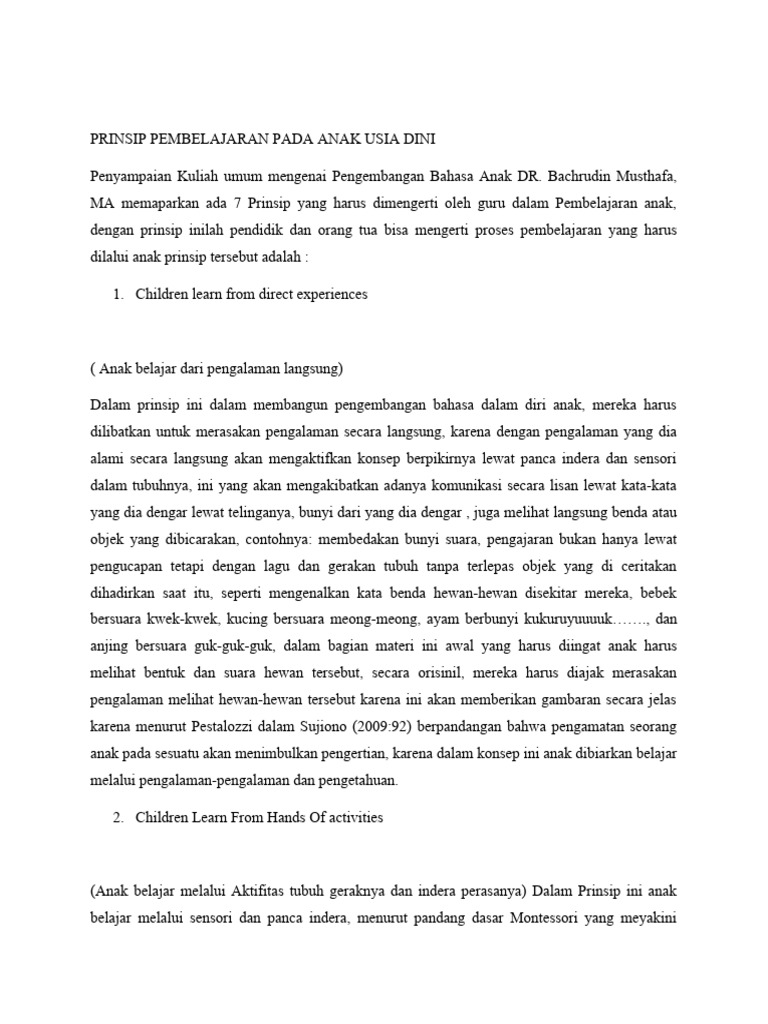 Manfaat Pendidikan Usia Dasar Rasa Ingin Tahu dan Kecintaan pada Pembelajaran Anak