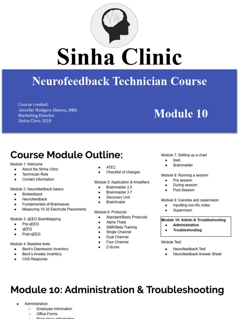 Neurofeedback Technician Training Course | PDF | Neurofeedback | Computing