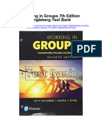 Working in Groups 7th Edition Engleberg Test Bank