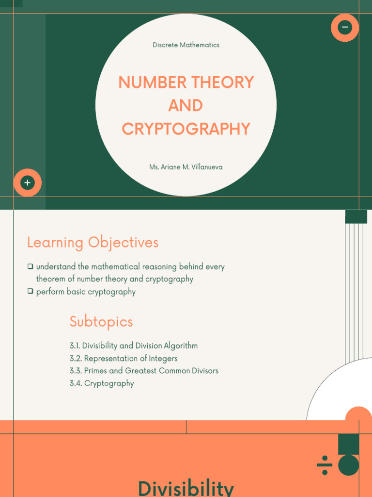Number Theory and Cryptography | PDF